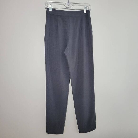 Lulus grey straight leg trousers lightweight office minimalist neutral business - Picture 2 of 13
